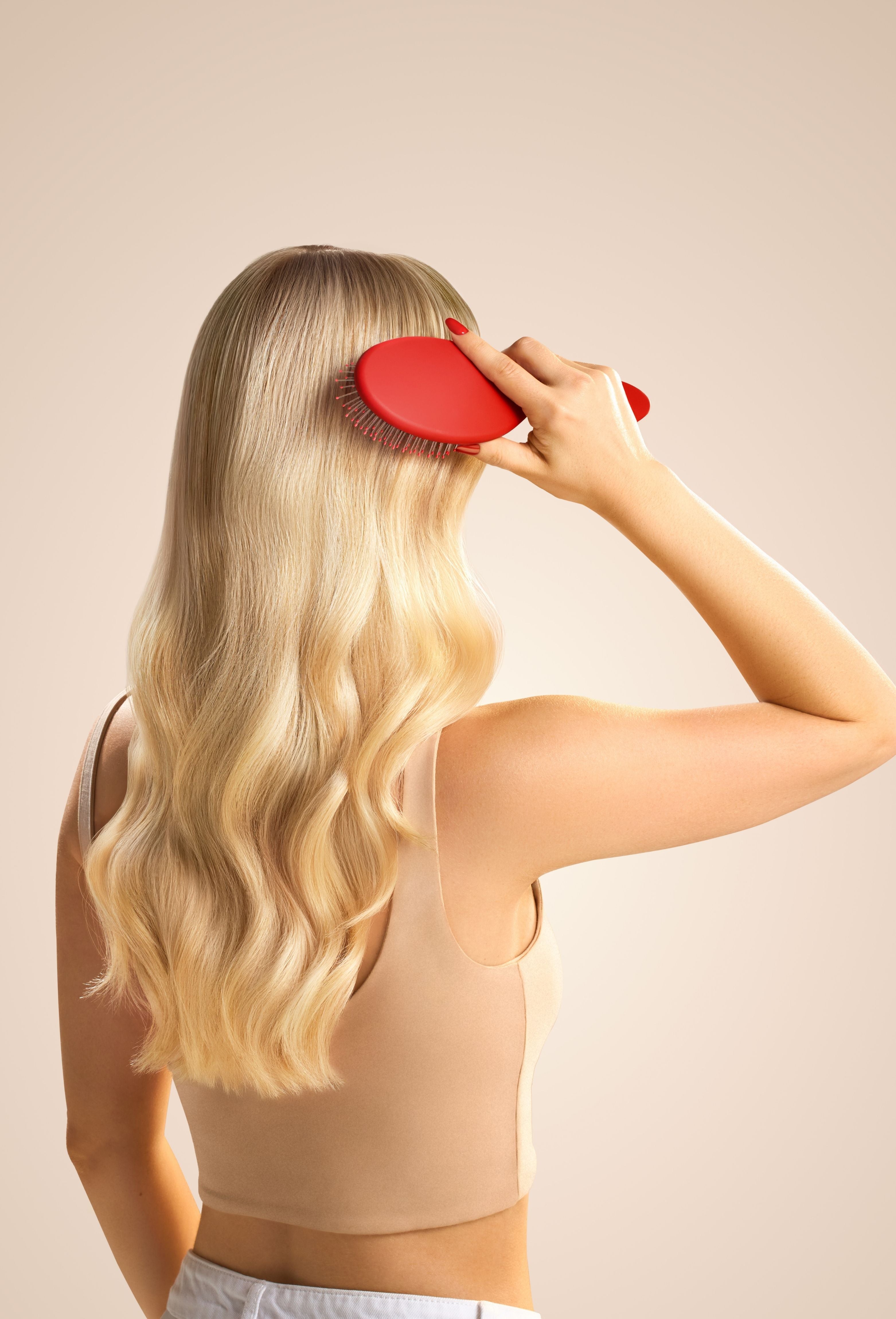 The Red Velvet Gro Brush - Gentle Everyday Detangling Brush