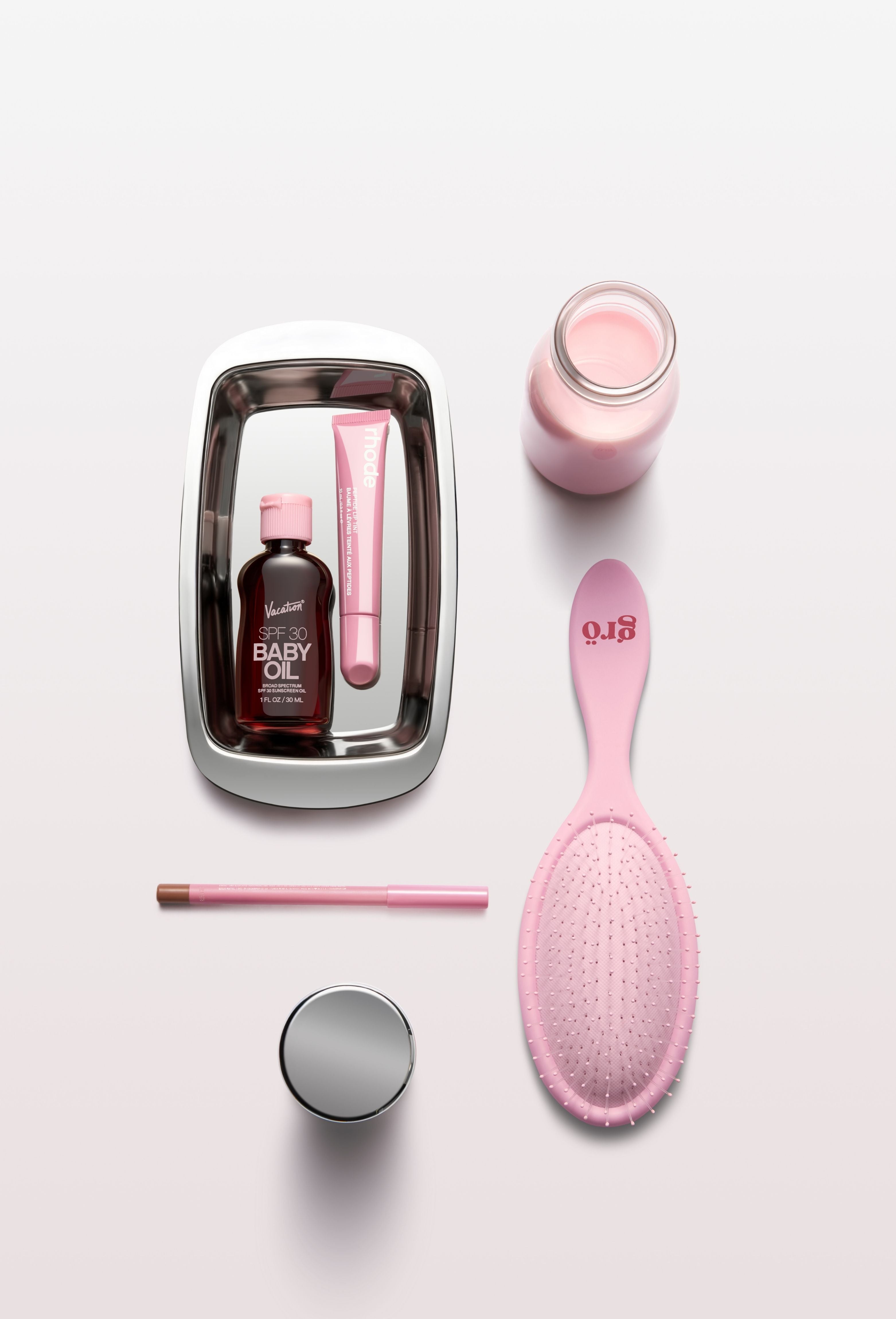 The Pink Milk Gro Brush - Gentle Everyday Detangling Brush